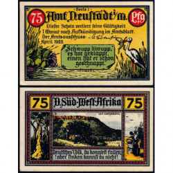 Allemagne - Notgeld - Neustadt - Colonies allemandes - 75 pfennig - Série 1 - 04/1922 - Etat : pr.NEUF