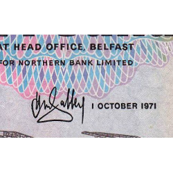 Irlande du Nord - Northern Bank - Pick 189b - 10 pounds - 01/10/1971 - Etat : TTB