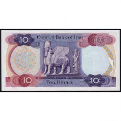 Irak - Pick 65_2 - 10 dinars - Série ‭ع /55 - 1975 - Etat : NEUF