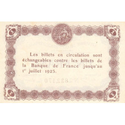 Epinal - Pirot 56-14a - 1 franc - Chiffre 2 - 1921 - Etat : SUP+
