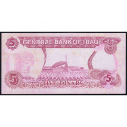 Irak - Pick 80c - 5 dinars - Série 258 - 1992 - Etat : NEUF
