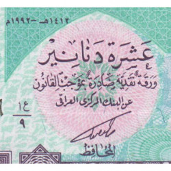 Irak - Pick 81 - 10 dinars - Série 9 - 1992 - Etat : NEUF