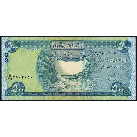 Irak - Pick 98 - 500 dinars - Série ‭ط /16 - 2013 - Etat : NEUF