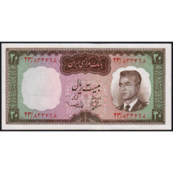 Iran - Pick 78a - 20 rials - Série 23 - 1965 - Etat : NEUF
