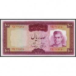 Iran - Pick 86a - 100 rials - Série 75 - 1969 - Etat : NEUF