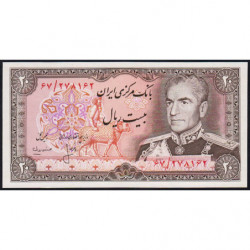 Iran - Pick 100a_2 - 20 rials - Série 67 - 1975 - Etat : NEUF