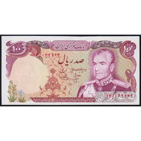 Iran - Pick 102a - 100 rials - Série 13 - 1974 - Etat : NEUF