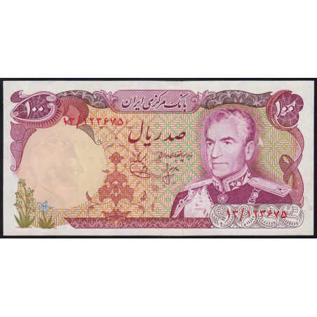 Iran - Pick 102a - 100 rials - Série 13 - 1974 - Etat : pr.NEUF