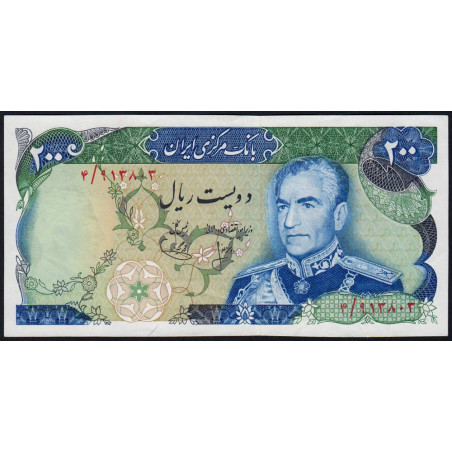 Iran - Pick 103a - 200 rials - Série 4 - 1974 - Etat : SPL