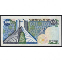 Iran - Pick 103a - 200 rials - Série 15 - 1974 - Etat : SUP