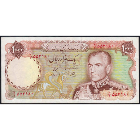 Iran - Pick 105c - 1'000 rials - Série 4/1 - 1975 - Etat : SUP