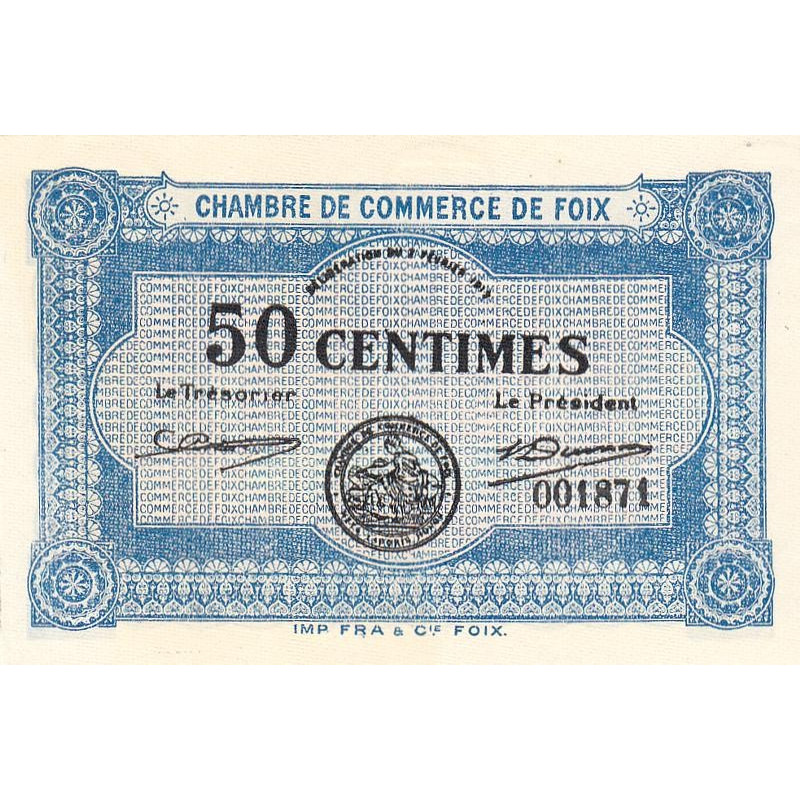 Foix - Pirot 59-1 - 50 centimes - 02/02/1915 - Etat : NEUF