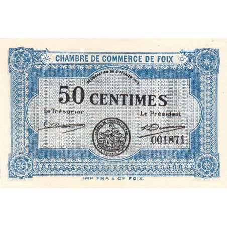 Foix - Pirot 59-1 - 50 centimes - 02/02/1915 - Etat : NEUF