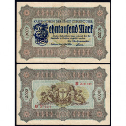 Allemagne - Notgeld - Coblenz - 10'000 mark - Série B - 02/05/1923 - Etat : TTB