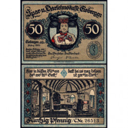 Allemagne - Notgeld - Eisbergen - 50 pfennig - Série C - 03/1921 - Etat : SPL+