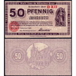 Allemagne - Notgeld - Köln - 50 pfennig - 31/12/1920 - Série D XII - Réf K30.15 - Etat : NEUF