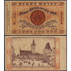 Allemagne - Notgeld - Trier - 1 milliard mark - Série A - 20/08/1923 - Etat : SUP