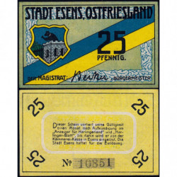 Allemagne - Notgeld - Esens - 25 pfennig - 1920 - Etat : NEUF