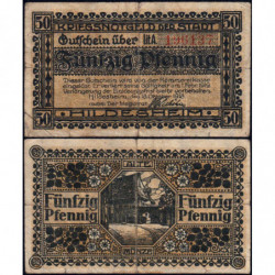 Allemagne - Notgeld - Hildesheim - 50 pfennig - Série A - 18/10/1918 - Etat : TB-