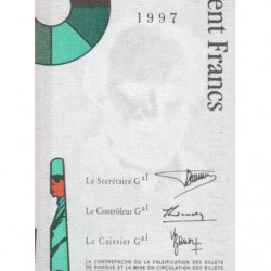 F 74-01 - 1997 - 100 francs - Cézanne - Série E - Etat : NEUF