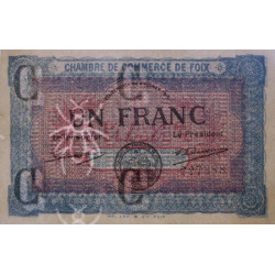 Foix - Pirot 59-3d - 1 franc - 02/02/1915 - Etat : SPL