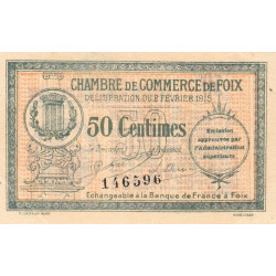 Foix - Pirot 59-5 - 50 centimes - 02/02/1915 - Etat : SUP