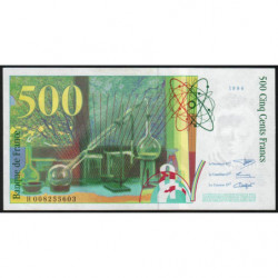 F 76-01 - 1994 - 500 francs - Pierre et Marie Curie - Série H - Etat : SPL