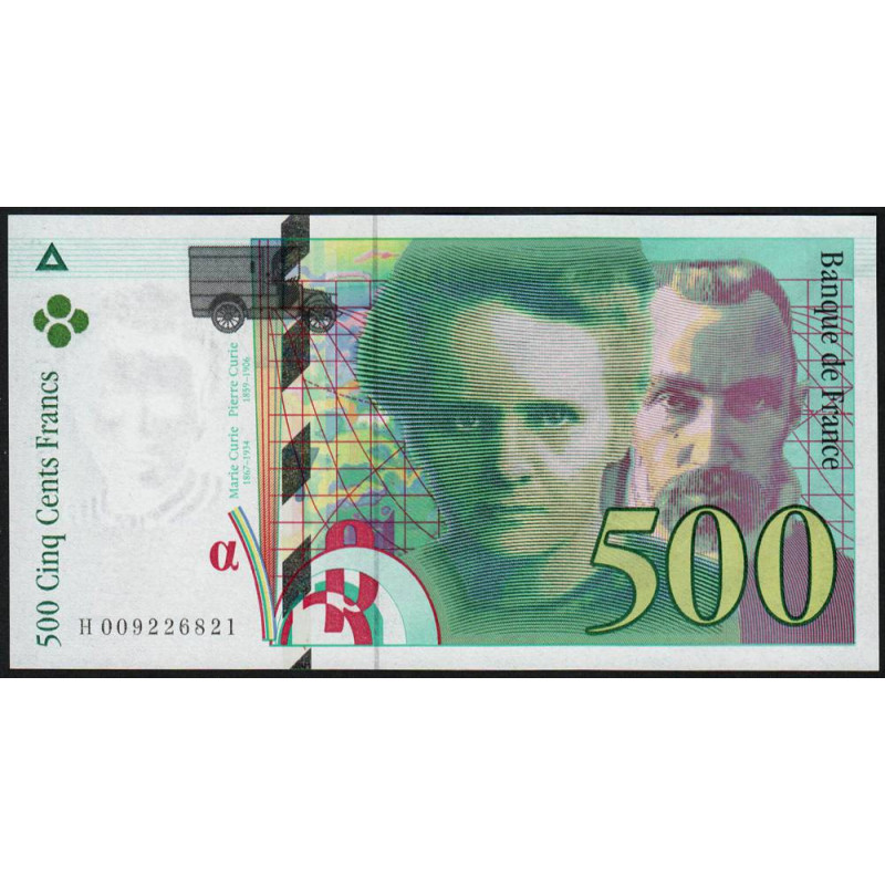 F 76-01 - 1994 - 500 francs - Pierre et Marie Curie - Série H - Etat : NEUF
