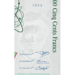 F 76-01 - 1994 - 500 francs - Pierre et Marie Curie - Série G - Etat : NEUF