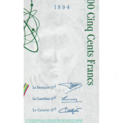 F 76-01 - 1994 - 500 francs - Pierre et Marie Curie - Série H - Etat : SUP