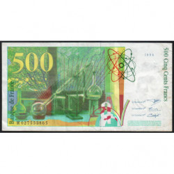 F 76-01 - 1994 - 500 francs - Pierre et Marie Curie - Série M - Etat : TB+