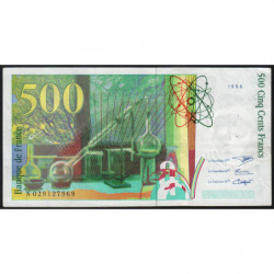 F 76-01 - 1994 - 500 francs - Pierre et Marie Curie - Série N - Etat : TTB