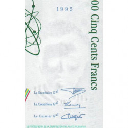 F 76-02 - 1995 - 500 francs - Pierre et Marie Curie - Série E - Etat : SPL+
