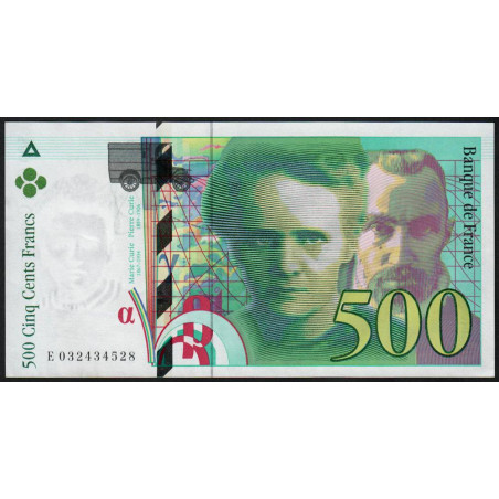 F 76-02 - 1995 - 500 francs - Pierre et Marie Curie - Série E - Etat : pr.NEUF