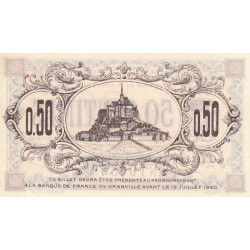 Granville - Pirot 60-1 - 50 centimes - 19/07/1915 - Etat : SUP+