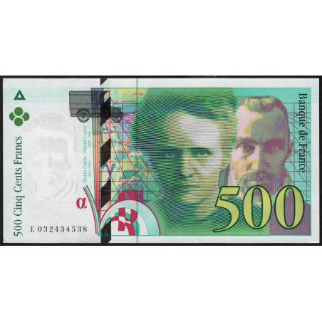 F 76-02 - 1995 - 500 francs - Pierre et Marie Curie - Série E - Etat : pr.NEUF