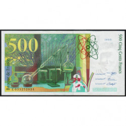 F 76-02 - 1995 - 500 francs - Pierre et Marie Curie - Série E - Etat : SUP+