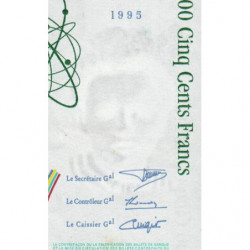 F 76-02 - 1995 - 500 francs - Pierre et Marie Curie - Série E - Etat : SUP+