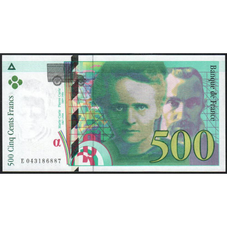 F 76-05 - 2000 - 500 francs - Pierre et Marie Curie - Série E - Etat : NEUF