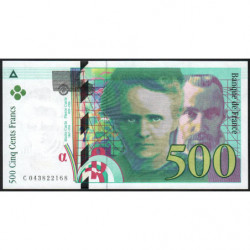 F 76-05 - 2000 - 500 francs - Pierre et Marie Curie - Série C - Etat : NEUF