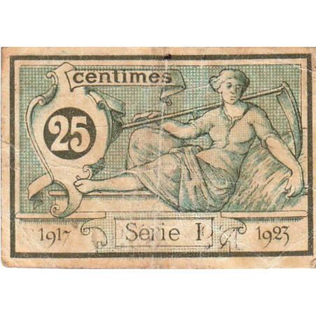 Aurillac (Cantal) - Pirot 16-11 - 25 centimes - Série I - 1917 - Etat : TB