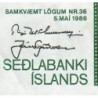 Islande - Pick 54a_2 - 100 kronur - Série C - Loi 1986 (1994) - Etat : TTB