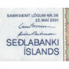 Islande - Pick 60a_3 - 5'000 kronur - Série F - Loi 2001 (2003) - Etat : NEUF