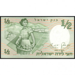 Israël - Pick 29a - 1/2 lira - 1958 (1959) - Etat : NEUF