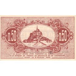Granville & Cherbourg - Pirot 61-1 - 50 centimes - Série B - 06/02/1920 - Etat : NEUF