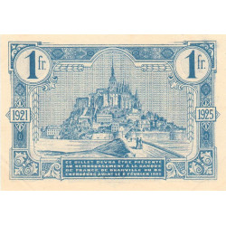 Granville & Cherbourg - Pirot 61-8 - 1 franc - 27/09/1921 - Petit numéro - Etat : SUP+