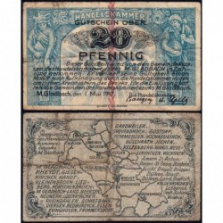 Allemagne - Notgeld - Mönchengladbach - 20 pfennig - 01/05/1917 - Etat : TB