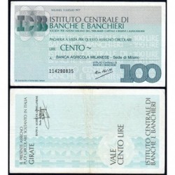 Italie - Miniassegni - Istituto Centrale di Banche e Banchieri - 100 lire - 05/07/1977 - Etat : TTB-