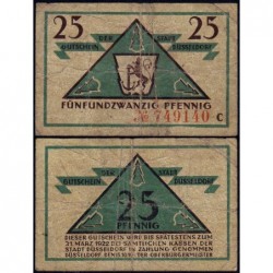 Allemagne - Notgeld - Düsseldorf - 25 pfennig - Série C - 15/10/1919 - Etat : TB-