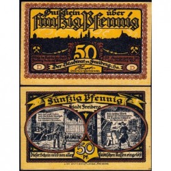 Allemagne - Notgeld - Freiberg - 50 pfennig - Série D - 1921 - Etat : NEUF